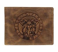 Greenburry Vintage 1705-Zwillinge Billetera de Cuero con Motivo de Estrella géminis