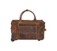 Greenburry Vintage 2 ruedas Bolsa de viaje Piel natural 32 cm marrón