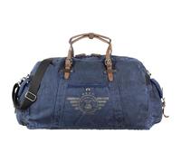 Greenburry Vintage Aviator Bolsa de viaje Weekender 65 cm, turquesa