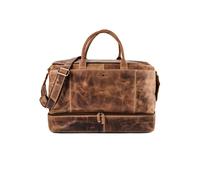 Greenburry Vintage Bolsa de viaje fin de semana Piel natural 51 cm marrón