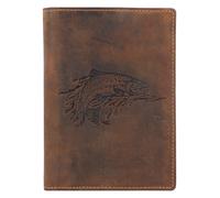 Greenburry Vintage Carnet de identidad Piel natural 12 cm marrón