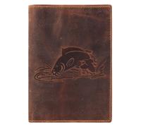 Greenburry Vintage Carnet de identidad Piel natural 12 cm marrón
