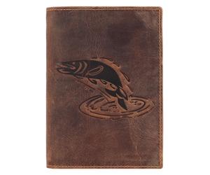 Greenburry Vintage Carnet de identidad Piel natural 12 cm marrón