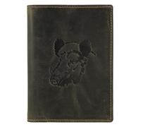 Greenburry Vintage Carnet de identidad Piel natural 9.5 cm marrón