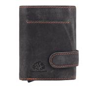 Greenburry Vintage Cartera Bloqueo RFID Piel natural 10 cm gris