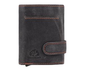 Greenburry Vintage Cartera Bloqueo RFID Piel natural 10 cm gris