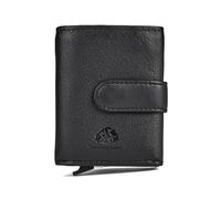 Greenburry Vintage Cartera Bloqueo RFID Piel natural 10 cm negro