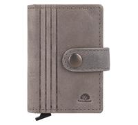 Greenburry Vintage Cartera Bloqueo RFID Piel natural 7.5 cm gris