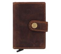Greenburry Vintage Cartera Bloqueo RFID Piel natural 7.5 cm marrón