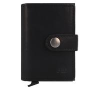 Greenburry Vintage Cartera Bloqueo RFID Piel natural 7.5 cm negro
