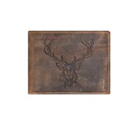 Greenburry Billetera Vintage Deer de cuero 12 cm marrón