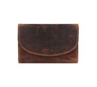 Greenburry Cartera vintage de cuero de 15,5 cm marrón