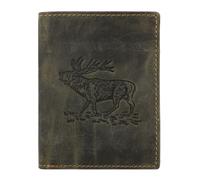 Greenburry Vintage Cartera Piel natural 9.5 cm verde oliva