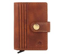 Greenburry Vintage Cartera Protección RFID Piel 7.5 cm marrón