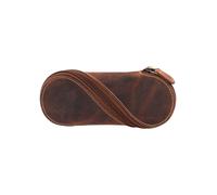 Greenburry Vintage Estuche de gafas Piel natural 7 cm marrón