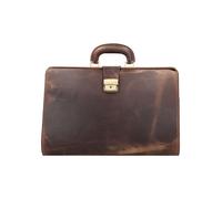 Greenburry Vintage Maletín de médico Piel natural 41 cm marrón