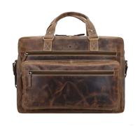 Greenburry Vintage Maletín Piel 43 cm Compartimento para el portátil marrón