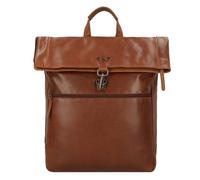 Greenburry Vintage Mochila de día Piel 43 cm Compartimento para el portátil marrón