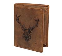 Greenburry Vintage Monedero diseño Ciervo piel 9,5 cm