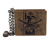 Greenburry Vintage Rebel-Skull Cartera con catena piel 12,5 cm