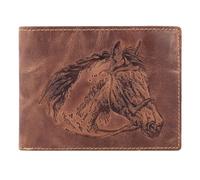 Greenburry Monedero de cuero vintage 1705-Horse-25 marrón, marrón, talla única, Vintage