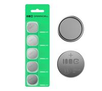 Greencell CR2032 - Pilas de botón de Litio (3 V, 220 mAh, 5 Unidades, Larga duración, fiabilidad y Seguridad), Ideal para Relojes, mandos a Distancia y electrónica