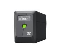 Greencell UPS 850VA 480W PowerProof con Pantalla LCD - Onda sinusoidal modificada, protección de Corriente para Dispositivos, batería de 12 V/9 Ah, protección contra sobretensiones, alimentación de