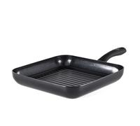 GreenChef Diamond Parrilla Antiadherente de Cerámica Saludable de 28 cm, Sin PFAS, Apta para Inducción, Apta para Horno hasta 160˚C, Apta para Lavavajillas, Negra