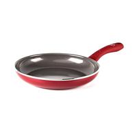 GreenChef Diamond Sartén Antiadherente de Cerámica Saludable de 24 cm, Sartén para Huevos, Sin PFAS, Apta para Inducción, Apta para Horno hasta 160˚C, Apta para Lavavajillas, Roja
