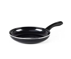 GreenChef Diamond Sartén Antiadherente de Cerámica Saludable de 24 cm, Sartén para Huevos, Sin PFAS, Apta para Inducción, Apta para Horno hasta 160˚C, Apta para Lavavajillas, Negra