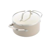 GreenChef Nordics Cazo con Revestimiento Cerámico Antiadherente 16 cm/1,58 L, Compatible con Inducción, Mango de Acero Inoxidable, Sin PFAS, Apto para Horno Hasta 220 °C, Apto para Lavavajillas