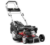 GREENCUT GLM770XE - Cortacésped Gasolina 150cc/4cv, Arranque eléctrico Motor 4T autopropulsado, CM46cm 18", Corte Regulable, Cesta 55L, para Jardines Grandes o medianos 1400m2