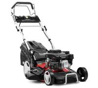 GREENCUT GLM770XE - Cortacésped Gasolina 150cc 6cv, Arranque eléctrico Motor 4T autopropulsado, Cuchilla Doble Filo 460mm 18", Corte Regulable, Cesta 55L, para Jardines Grandes o medianos 1400m2