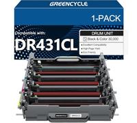 GREENCYCLE DR431CL - Unidad de tambor de repuesto compatible con Brother DR-431CL para impresora MFC-L8900CDW/8610CDW/8905CDW/9570CDW HL-L8360CDW/8260CDW/9310CDW DCP-L8410CDW (alto rendimiento, 1