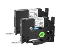 greencycle Negro sobre Blanco Cinta de etiquetas compatible para Brother TZe-221 TZ 221 TZe-221 TZE 221 P-Touch 9 mm 8 m 26.2 Ft PT1130 pt1160 pt1170 PT1700 PT1750 pt1760 pt530 pt550