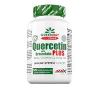 GreenDay® ProVegan Quercetin with Bromelain PLUS - 120 Cápsulas Vegetales - Con Vitamina C, Zinc y Extracto de Escaramujo - Complemento Alimenticio