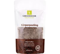 Greendoor cosmético natural reafirmante cuerpo café 220 g vegano + cafeína extra | Exfoliante antienvejecimiento arábica orgánico sin microplástico | contra celulitis estrías