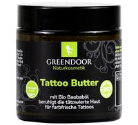 GREENDOOR Crema para tatuajes de 120 ml para tatuajes frescos de color, cuidado natural vegano sin perfume, cuidado profesional de la piel para piel tatuada - directamente del fabricante