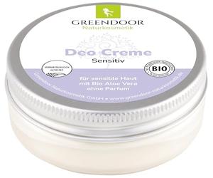 GREENDOOR Desodorante Crema Sensitive 50 ml, desodorante natural vegano sin perfume y sin aluminio