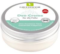 GREENDOOR Desodorante vegano para pies, 50 ml, desodorante sin aluminio, no más olor a pies, por supuesto, sin experimentos con animales, cosmética natural Bio Babassu, crema desodorante natural