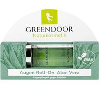 GREENDOOR Eye Roll-On con Aloe Vera 10ml, cosmética natural para el cuidado de los ojos sin siliconas sin aceite mineral sin perfume, contra las ojeras, contra la piel seca