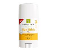 GREENDOOR Sun Stick LSF30 High Protection 50 ml, resistente al agua, fuerte protección mineral contra rayos UVA y UVB, funda de plástico higiénica con mecanismo de giro, unisex, para hombre y mujer