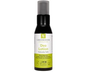 GREENDOOR Whole Body Deo Lotion 60 ml sin aluminio, eficaz contra el olor a sudor, aplícalo donde lo necesites, axilas, debajo del pecho, ingle y más, cosmética natural para todo el cuerpo, unisex