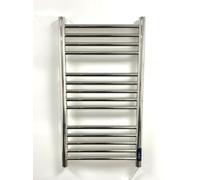 Greened House Radiador Toallero Eléctrico Baño - Toallero Eléctrico en Acero Inoxidable, Acabado Espejo, Serie Siena, Montaje en Pared, 720x400mm