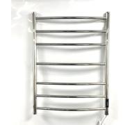 Greened House Toallero eléctrico baño en Acero Inoxidable, Acabado Pulido Espejo, Serie Siena - Radiador toallero eléctrico de Pared, 800 x 600 mm