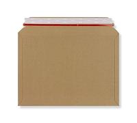 Greener Route - Paquete de 100 sobres de cartón C4 | Sobres de cartón corrugado de 234 x 334 mm (A4) 400 g/m² para correos | Apertura de tiras y rasgaduras | Cartera rígida para tarjetas RM grandes