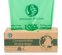 Greener Walker 25% Extra Gruesa compost Biodegradable 6L/10L/30L Bolsa Basura Alimentos Cocina Bolsas de basura(6L-120 Bolsas)