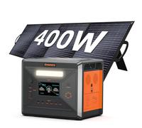 Greenery G2500 Estación de Energía Portátil 2304 Wh, Batería LiFeP04 2500 W Incluir Paneles Solares de 400 W, Carga Completa Rápida 2h vía, Generador Solar para Exteriores, Camping, Emergencia