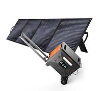 Greenery G2500 Estación de Poder Móvil 2304Wh, 2500W Corriente Alterna Senoidal (110-220V, 5000W Pico), Carga Solar 12-48V, 4000+ Ciclos de Carga, Camping, Emergencias y Usos Outdoor (G2500+200W*1+TC)