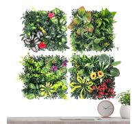Greenery Wall Backdrop, Privacy Screen Panels, 9.84x9.84x2.36 Inches Portable Foliage with Dense Coverage, Outdoor Indoor Decor, Stylish Wedding Display with Natural Design, Balcony Wall for Office